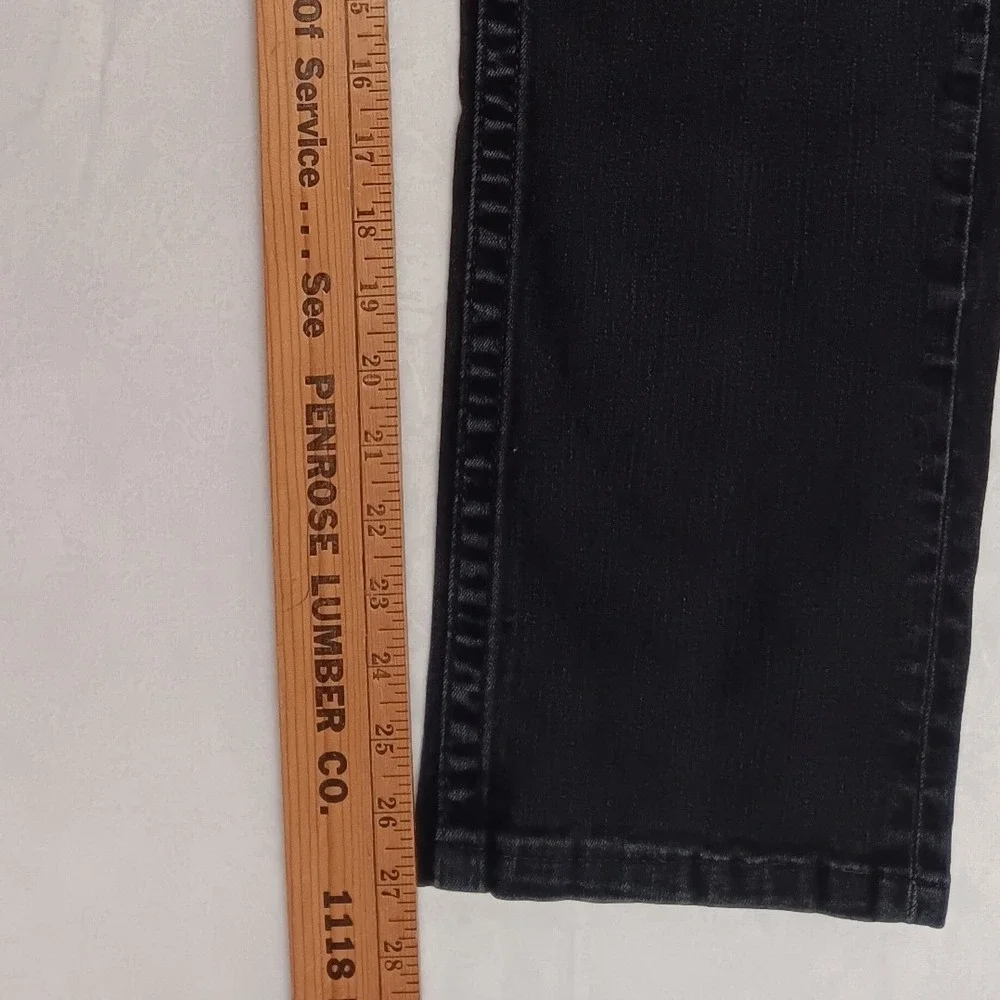 Men‎ Short 27 Inseam True Religion Black Jeans 36 Slim No Flap Hemmed 102158